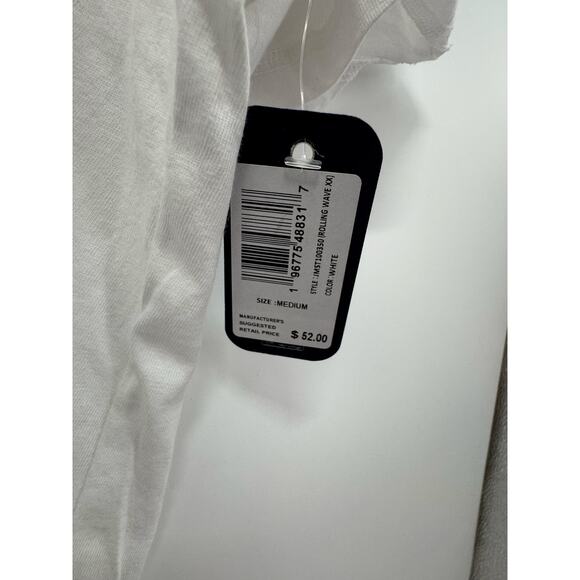 Johnnie-O Mens White Rolling Wave Graphic Crew Neck Short Sleeve TShirt Size M‎ - Picture 5 of 5